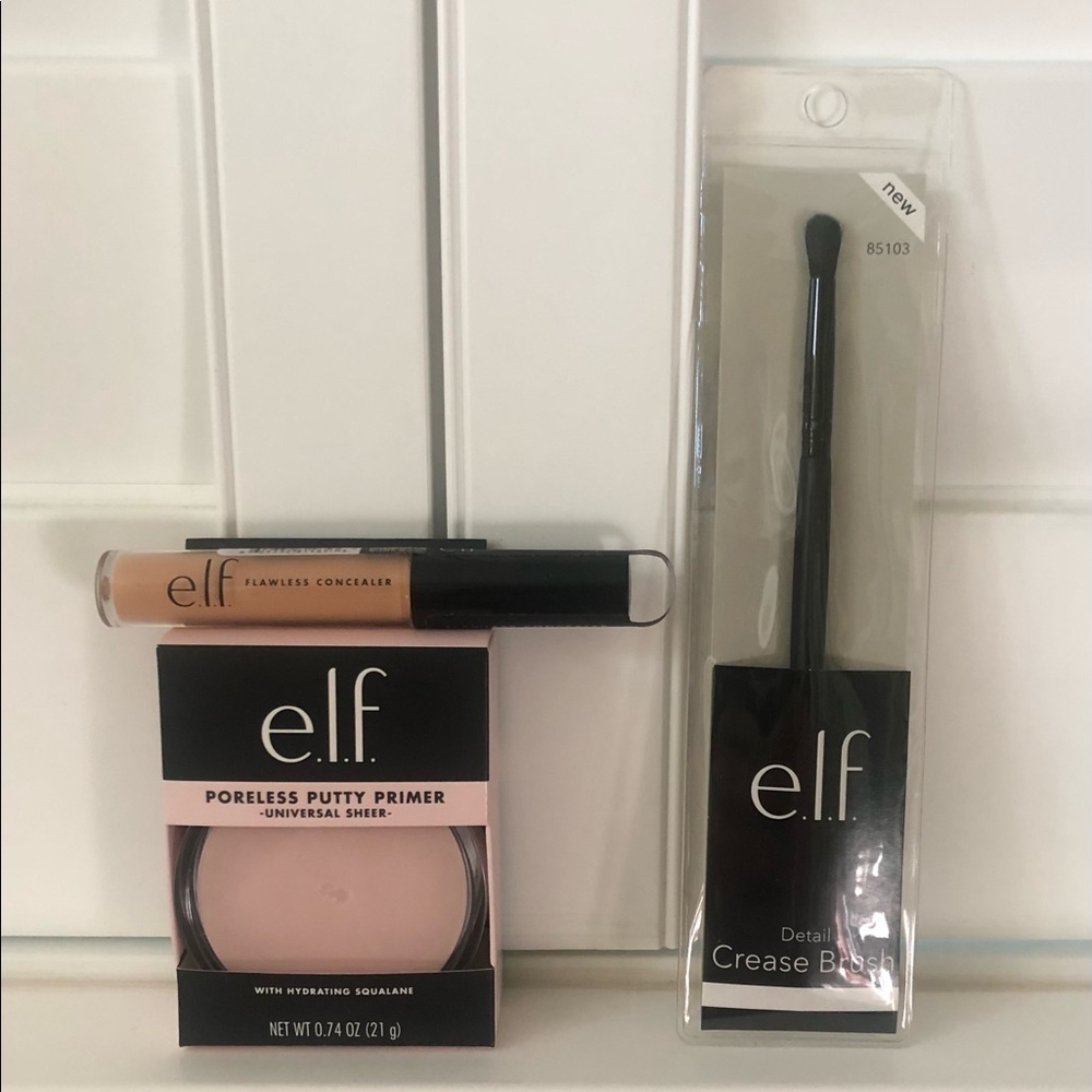 elf- Concealer  Putty Primer, & Makeup Brush~ NEW!